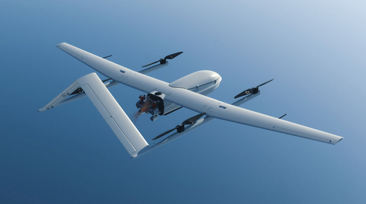 Hybrid Gasoline & Battery Long Flight Time UAV  480min Max Flight Time 90km/h Cruising speed 6000m Max Service Ceiling 8kg Max Payload